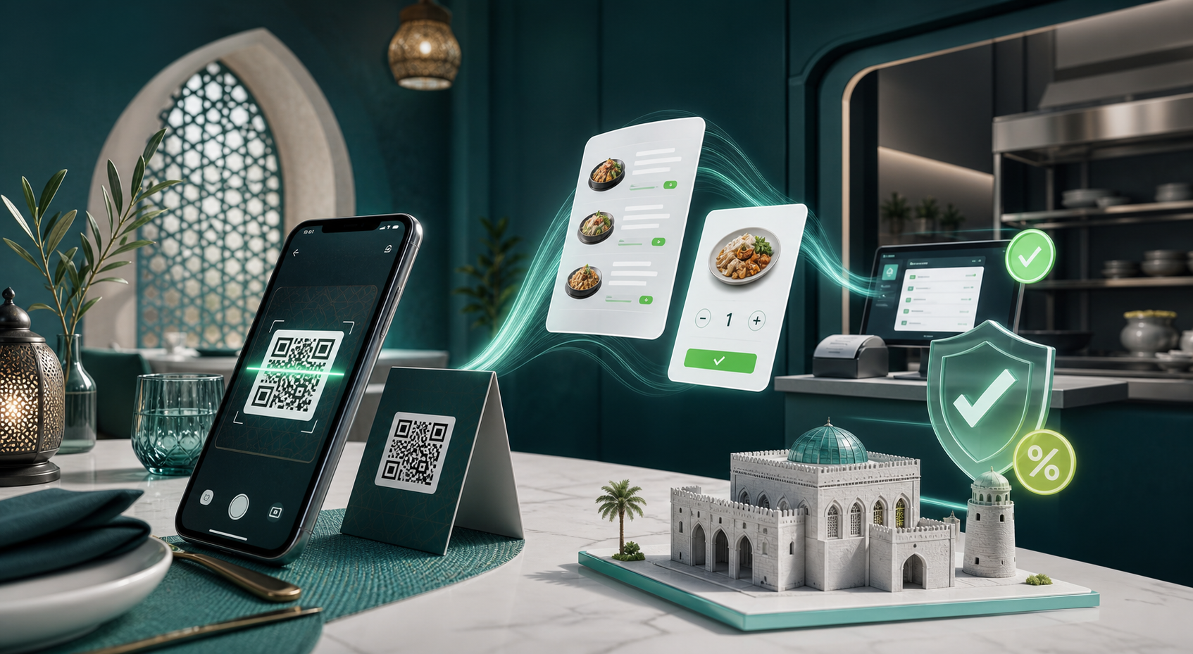 الطلب المباشر عبر رمز QR